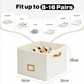 🔥✨  REDUCERE DE 50%! 👟 Cutie compactă pentru pantofi, cu capacitate de 12 perechi – rezistentă la praf, reglabilă și pliabilă, ideală pentru spații mici.
