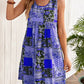 👗 Rochie scurtă fără mâneci cu imprimeu în formă de A