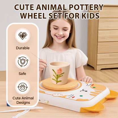 👨‍👩🐰Set de ceramică cu animale drăguțe pentru copii