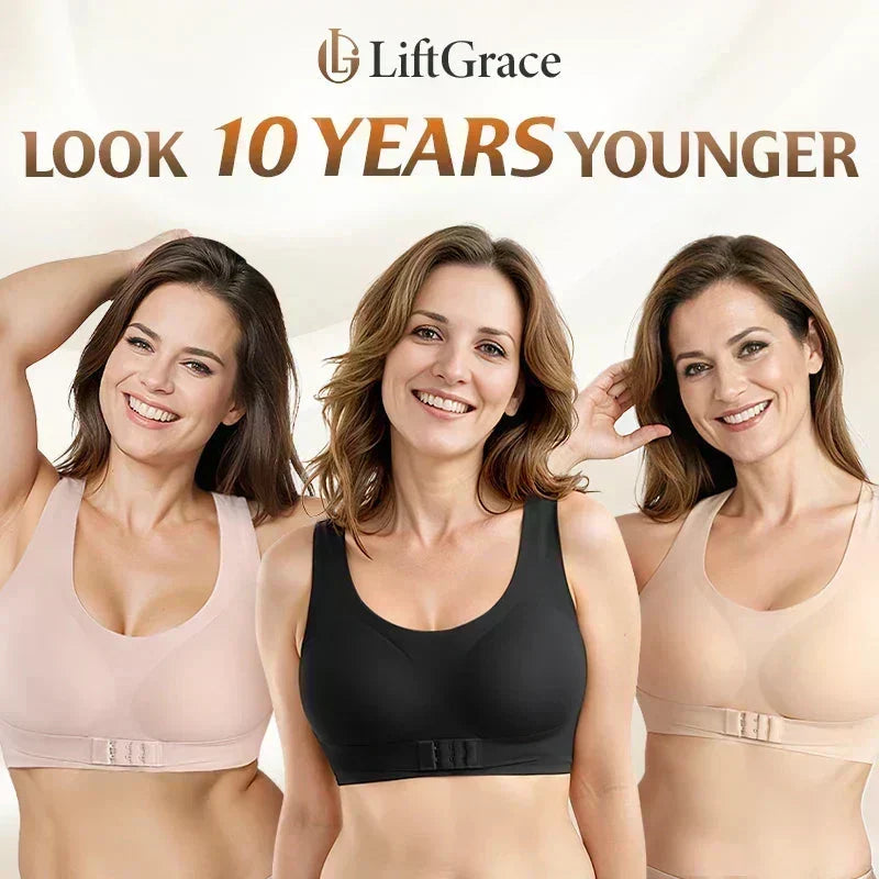 ⚡ Front-Close Cross-Back Support Bra – Wireless Comfort & All-Day Support 💕