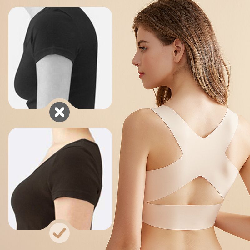 ⚡ Front-Close Cross-Back Support Bra – Wireless Comfort & All-Day Support 💕