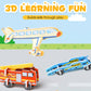 🎨3D puzzle educațional pentru copii