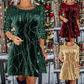 ✨Rochie elegantă cu paiete, în linie A