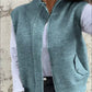 Doamnelor moda lana cardigan cu fermoar