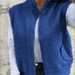 Doamnelor moda lana cardigan cu fermoar