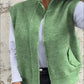 Doamnelor moda lana cardigan cu fermoar