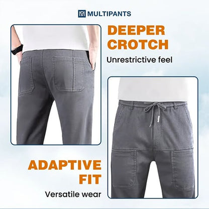 Men's 4-Way Stretch Multi-Pocket Everyday Cargo Pants