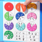 🔥Cartea magnetică Montessori Fraction Puzzle pentru copii