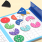 🔥Cartea magnetică Montessori Fraction Puzzle pentru copii