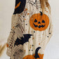 Pulover din tricot cu mâneci largi și croi lejer pentru femei, pentru Halloween