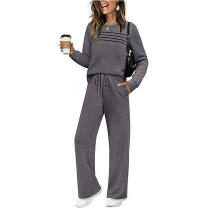 🥳💞 Over 45,000 sold 🔥 Women's Casual Set: Top & Drawstring Pants 👕👖