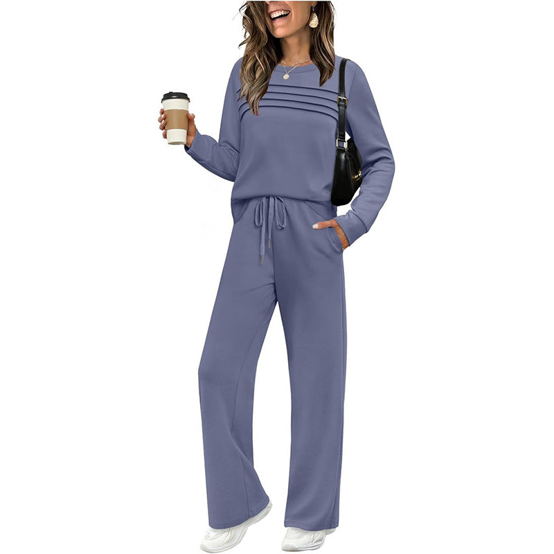 🥳💞 Over 45,000 sold 🔥 Women's Casual Set: Top & Drawstring Pants 👕👖