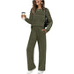 🔥 Women's Round-Neck Top and Drawstring Pants Set – A comfortable outfit for everyday wear✨