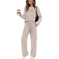 🔥 Women's Round-Neck Top and Drawstring Pants Set – A comfortable outfit for everyday wear✨