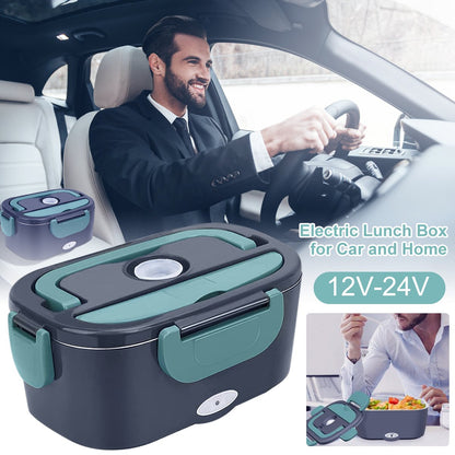 🍱 REDUCERE DE 50% ACUM! ⚡ Cutie de prânz portabilă 2-în-1 – încălzire și răcire, set de 7 piese și dublă tensiune pentru călătorii ✨
