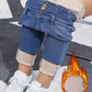 💖 OFERTĂ ULTIMA ZI - 50% REDUCERE 💖 Blugi călduroși și casual pentru femei