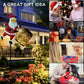 🎁 🎅✨ Lampă solară cu tijă de împământare și formă de Moș Crăciun