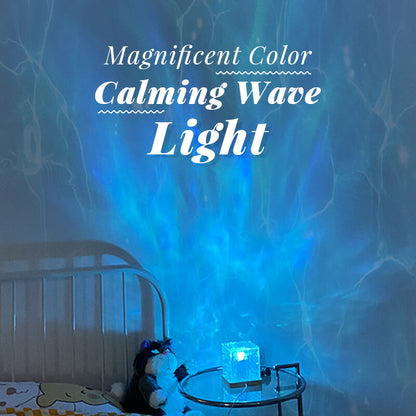🌙 Proiector cu valuri rotative – Efect oceanic dinamic, 16 culori schimbătoare💫