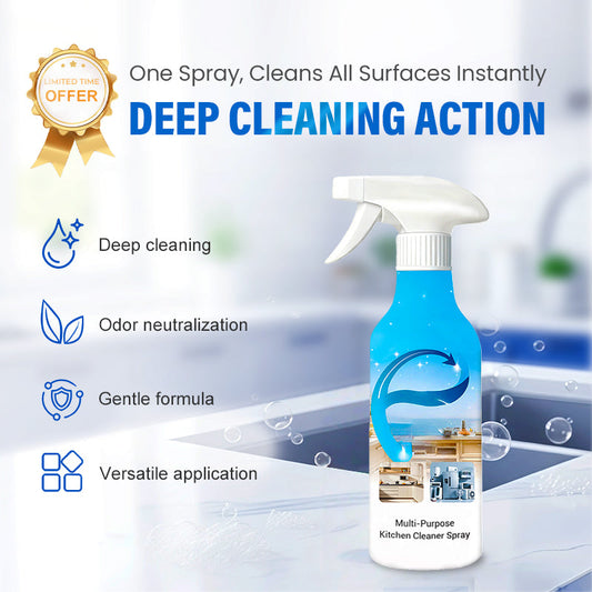 🧽 Spray Multifuncțional de Curățare pentru Bucătărie și Toaletă – Curățare Profundă, Îndepărtează Pata Dificilă în Secunde