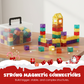 🔵🟡 Reducere de 50%! Set de construcție magnetic — stimulează interesul copiilor pentru geometrie și dezvoltă imaginația spațială.