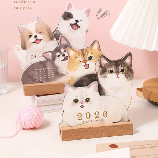 ⚡50% REDUCERE😻Calendar de birou 3D pentru pisici și câini