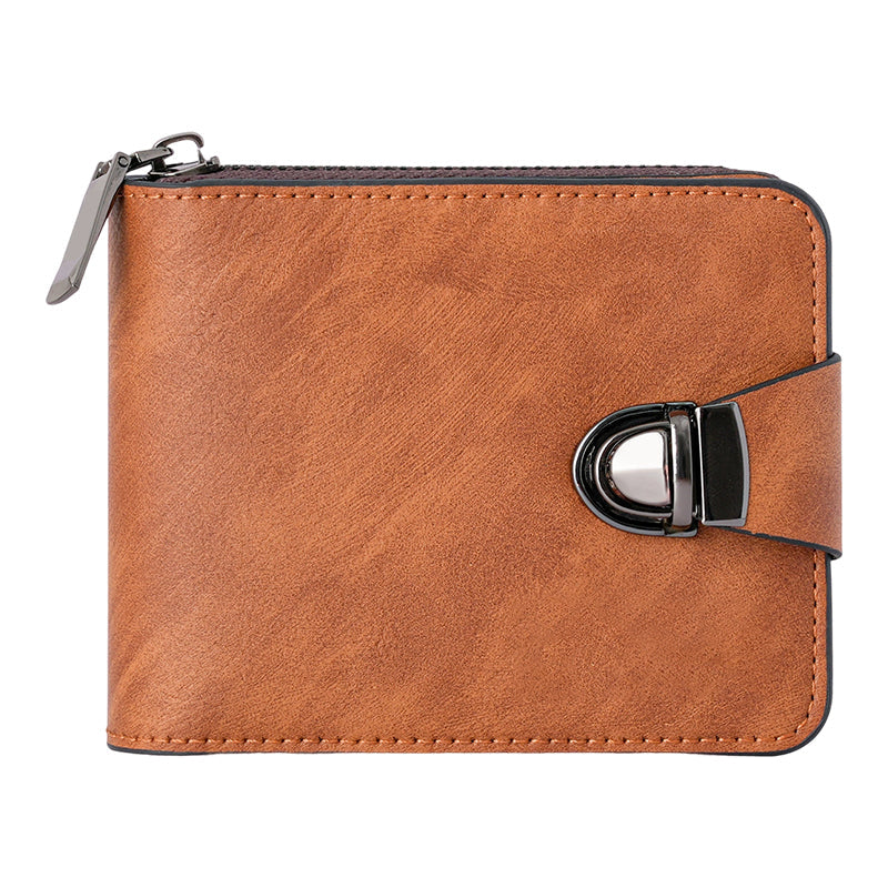 🔥Men's Vintage Compact Zipper Wallet-1
