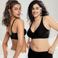 💕Sutien fără balene, fără cusături, cu decolteu adânc în V și efect push-up