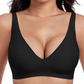 💕Sutien fără balene, fără cusături, cu decolteu adânc în V și efect push-up