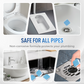 ✨🚰 Tablete pentru desfundarea țevilor  Sigure pentru țevi—— îndepărtează părul și grăsimea 🔧