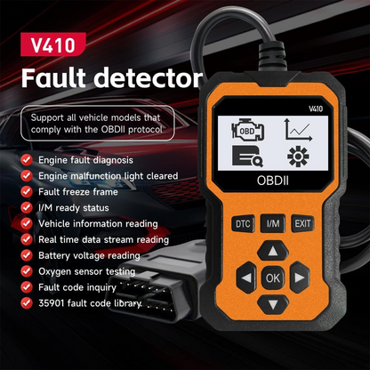 🔌 Scaner OBD2 profesional – Plug & play, citește și șterge codurile de eroare, afișează date în timp real🚗✨