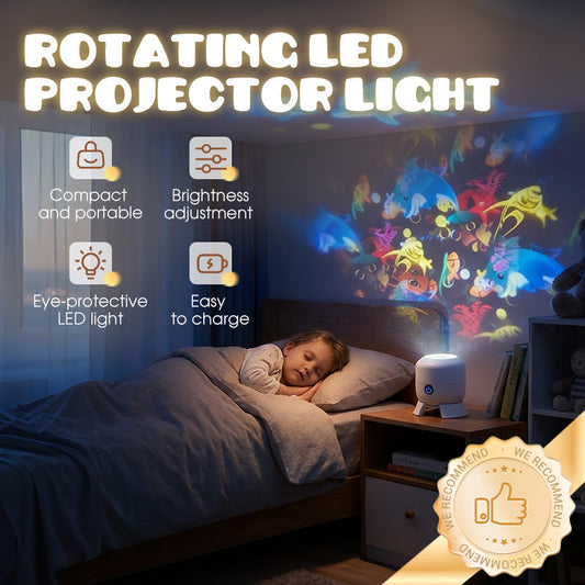 🌌 Proiector LED Rotativ Galaxie – Transformă dormitorul tău într-un univers magic| În Stoc  ✨