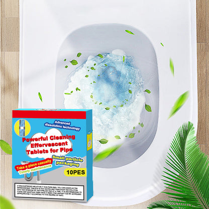 🔥50% REDUCERE ❤️Tablete efervescente curățare țevi, dizolvă blocaje păr-grăsime, antibacteriene și deodorizante, potrivite chiuvetă, toaletă, scurgere podea