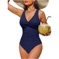 ☀️🏖️Costum de baie dintr-o singură piesă pentru femei, cu efect de modelare a taliei😍