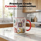 💖Ceașcă de cafea ceramică cu tematică de croșetat și tricotat