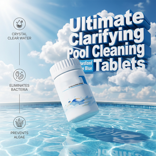 💐 💧Tablete de curățare pentru piscină Crystal Clear – apă cristalină în câteva ore