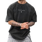 ✝️ Tricou vintage pentru bărbați cu imprimeu în formă de cruce și litere – material moale, croială lejeră, stil streetwear 🆒