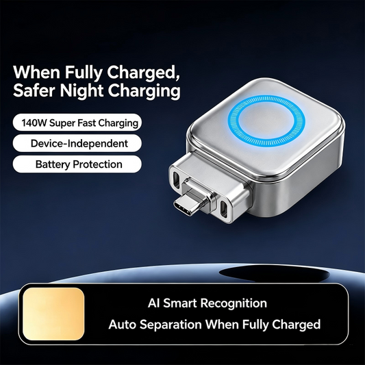 🛡️⚡ Adaptor de încărcare rapidă cu oprire automată