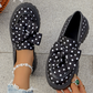 🎀👞Elegant și jucăuș, pași îndrăzneți ✨Mocasini cu platformă și fundă cu buline pentru femei