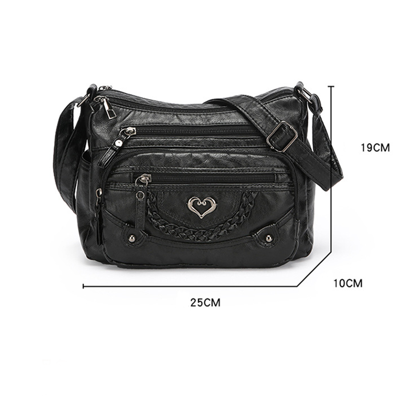 💐50% OFF! 👜Women's Soft PU Crossbody Bag – Multiple Pockets for Perfect Organization