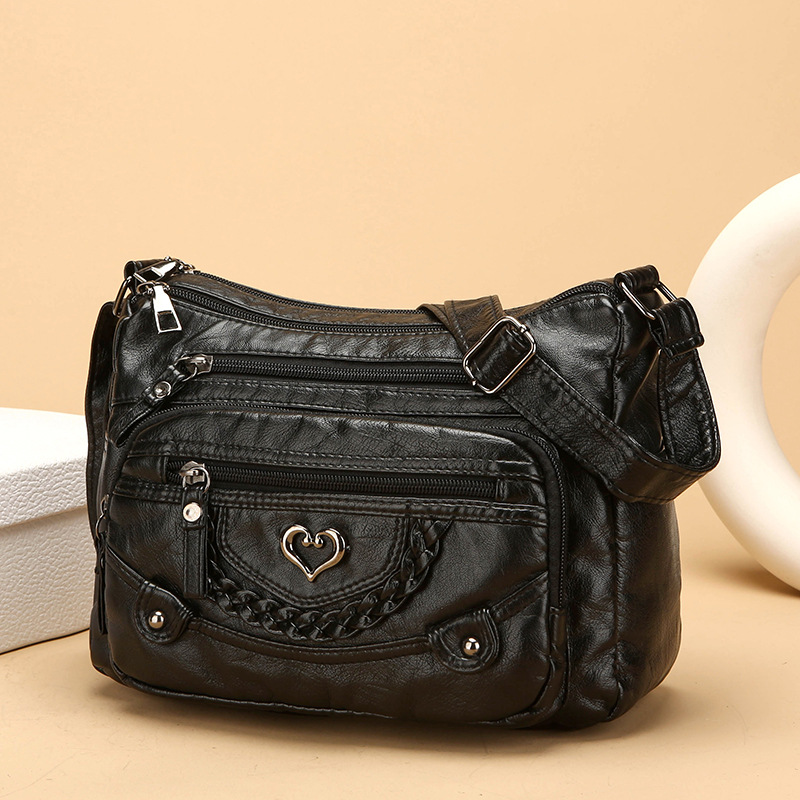 💐50% OFF! 👜Women's Soft PU Crossbody Bag – Multiple Pockets for Perfect Organization