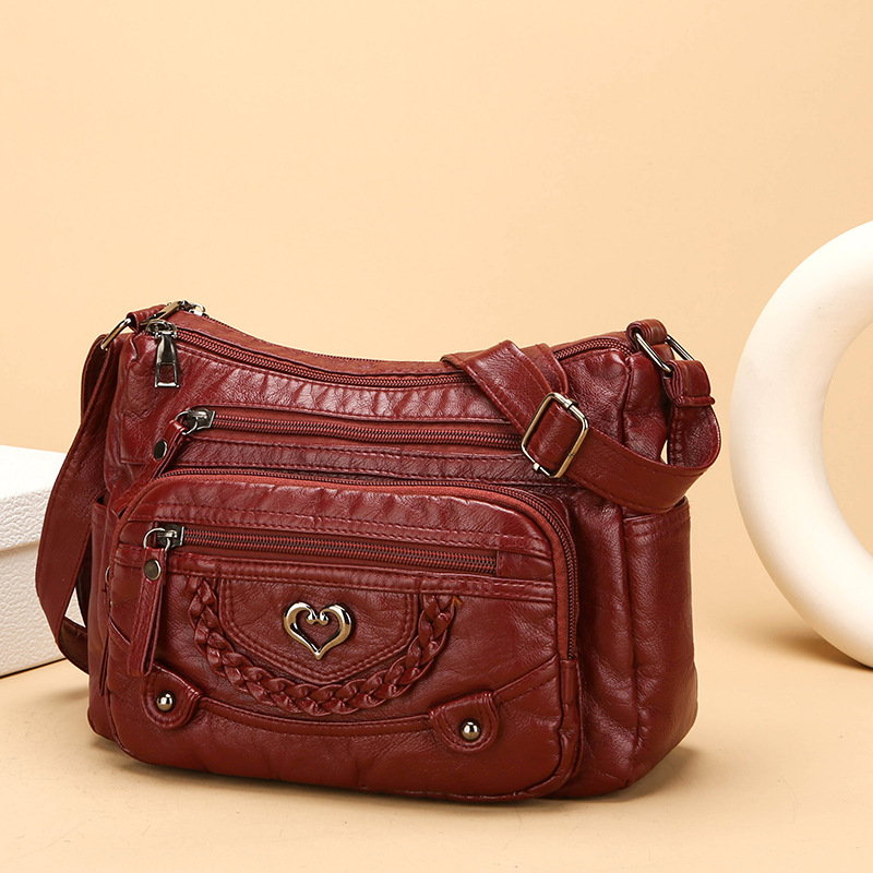 💐50% OFF! 👜Women's Soft PU Crossbody Bag – Multiple Pockets for Perfect Organization
