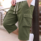 📢📢50% REDUCERE !! ⏰Pantaloni scurți cargo casual pentru bărbați, tip capri, cu șnur la talie