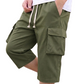 📢📢50% REDUCERE !! ⏰Pantaloni scurți cargo casual pentru bărbați, tip capri, cu șnur la talie