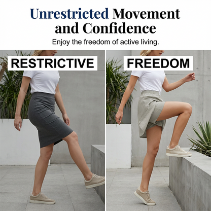 Limited-Time⌛🌿 Flattering Asymmetrical Skort with Essential Pockets – Skirt Elegance Meets Shorts Practicality-4