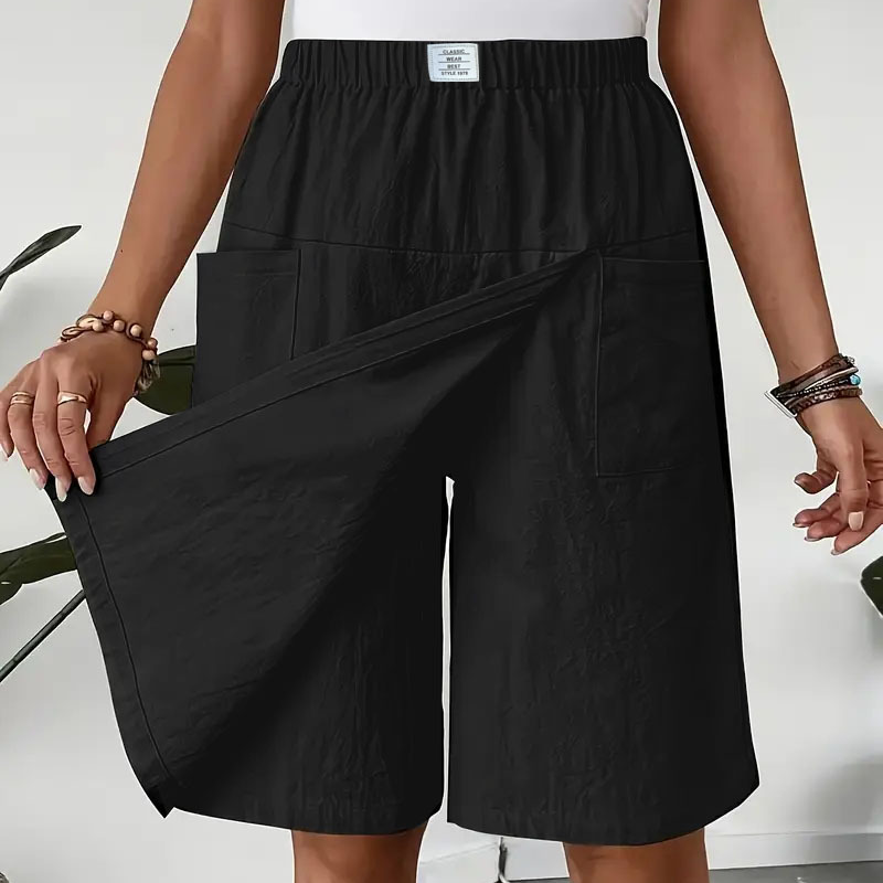 Limited-Time⌛🌿 Flattering Asymmetrical Skort with Essential Pockets – Skirt Elegance Meets Shorts Practicality-18
