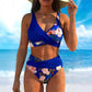 👙Bikini pentru femei, cu talie înaltă și imprimeu🏖️🌊
