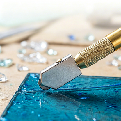🏠 REDUCERE DE 50% PENTRU O PERIOADĂ LIMITATĂ! ✨Cuțit profesional de tăiat sticlă în formă de stilou – disc din carbură, mâner ergonomic și tăiere precisă