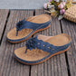 Women's Floral Thong Sandals with Arch Support