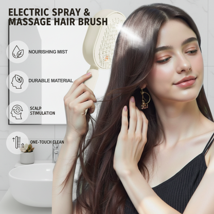 ✨ Perie de Păr Electrică cu Spray și Masaj – Îngrijire Dublă pentru Scalp și Păr