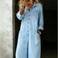 🔥 Women's Casual Long Sleeve Denim Jumpsuit